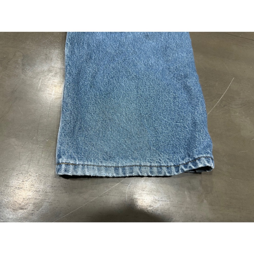 Carhartt B172 DST Flannel Lined Relaxed Fit Jeans Mens 42x32 Blue Denim Plaid - Picture 12 of 13
